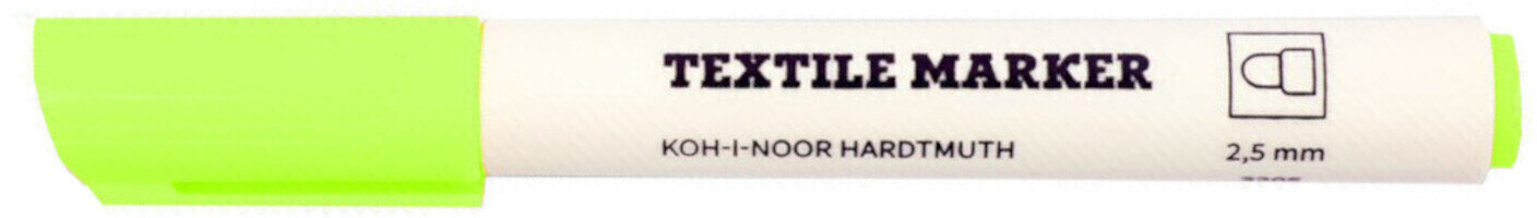 Felt-Tip Pen KOH-I-NOOR Textil Marker Textile Marker Fluo Green 1 pc