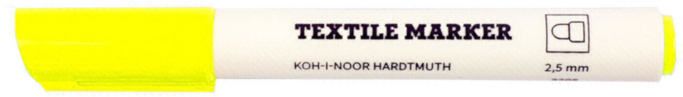 Feutre à point KOH-I-NOOR Textil Marker Fluo Yellow