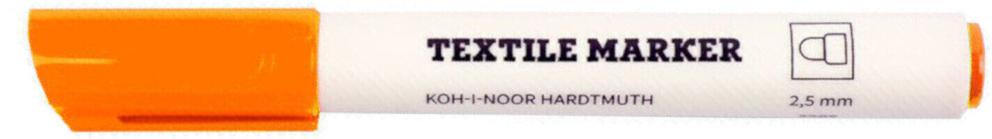 Rotulador KOH-I-NOOR Textil Marker Marcador textil Fluo Orange 1 pc Rotulador