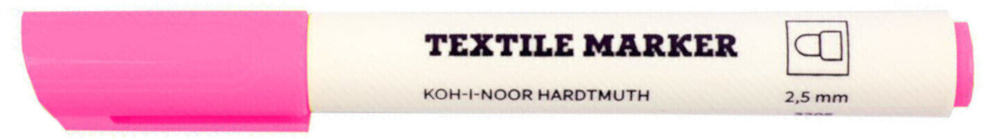Felt-Tip Pen KOH-I-NOOR Textil Marker Textile Marker Fluo Pink