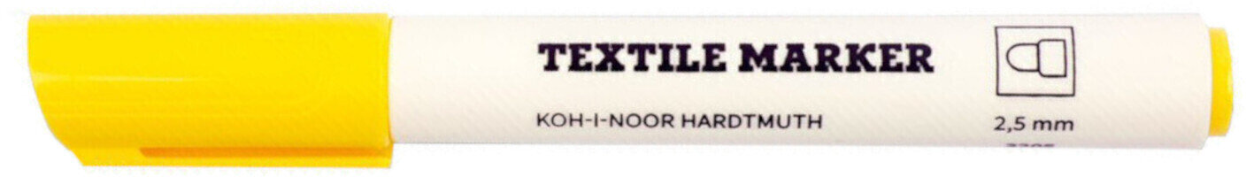 Filtspetspenna KOH-I-NOOR Textil Marker Yellow 1 st