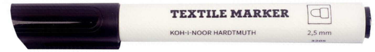 Pisak   KOH-I-NOOR Textil Marker Czarny