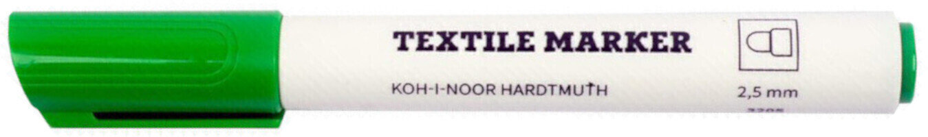 Pennarell KOH-I-NOOR Textil Marker Pennarello per tessuti Green 1 pz
