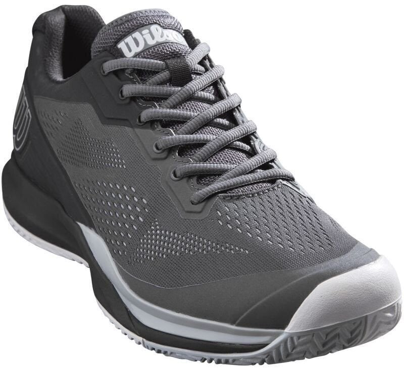 Мъжки обувки за тенис Wilson Rush Pro 3.5 Mens Tennis Shoe Grey/Black/Pearl Blue 46 2/3 Мъжки обувки за тенис