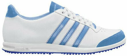 Női golfcipők Adidas Adicross Női Golf Cipők White/Light Blue UK 6 - 1