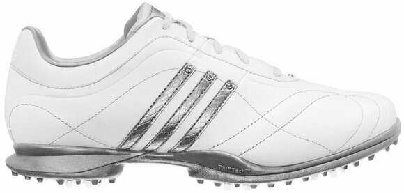 Calzado de golf de mujer Adidas Signature Natalie 2 Womens Golf Shoes White/Silver UK 4 - 1