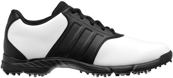 Chaussures de golf pour hommes Adidas Golflite 4 ZL Chaussures de Golf pour Hommes White/Black UK 9,5