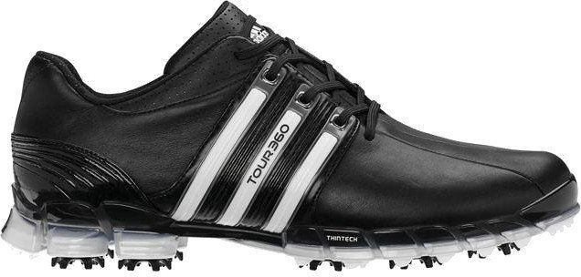 Férfi golfcipők Adidas Tour360 ATV Férfi Golf Cipők Black UK 8,5