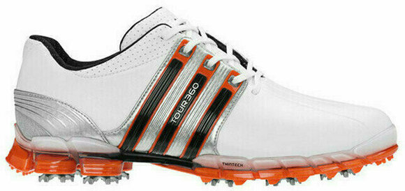 Chaussures de golf pour hommes Adidas Tour360 ATV Chaussures de Golf pour Hommes White/Orange UK 9,5 - 1