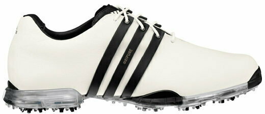 Calçado de golfe para homem Adidas Adipure Mens Golf Shoes White/Black UK 10 - 1