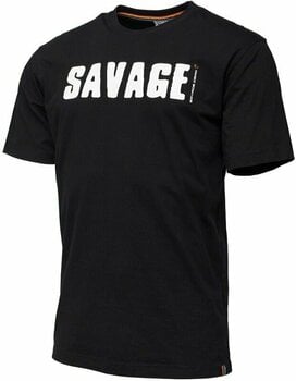 Angelshirt Savage Gear Angelshirt Simply Savage Logo Tee Black S - 1