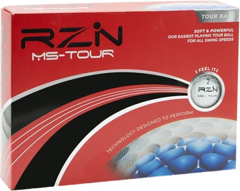 Нова топка за голф RZN MS Tour Golf Balls White