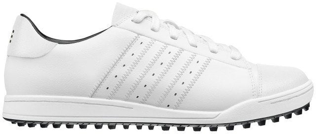 Férfi golfcipők Adidas Adicross Férfi Golf Cipők White/White/Black UK 10,5