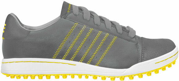 Chaussures de golf junior Adidas Adicross Junior Chaussures de Golf Grey/White/Yellow UK 5,5 - 1