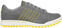 Calçado de golfe júnior Adidas Adicross Junior Golf Shoes Grey/White/Yellow UK 5,5