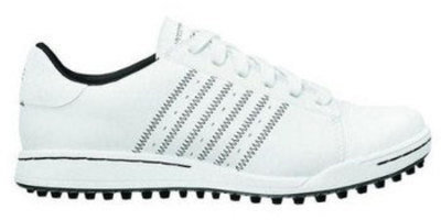 Calçado de golfe júnior Adidas Adicross Junior Golf Shoes White UK 3
