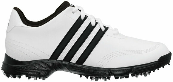 Calçado de golfe júnior Adidas Golflite 4 Junior Golf Shoes White/Black UK 3,5 - 1