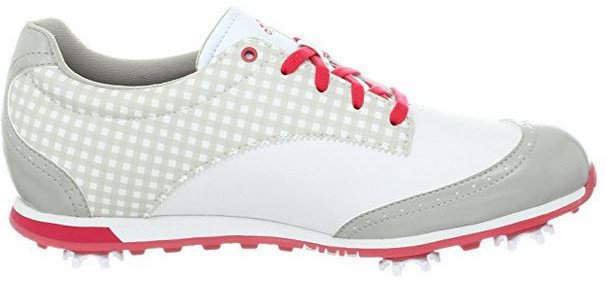 Chaussures de golf pour femmes Adidas Driver Grace Chaussures de Golf Femmes Run White/Chrome/Punch UK 4,5