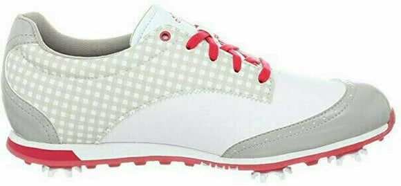 Chaussures de golf pour femmes Adidas Driver Grace Chaussures de Golf Femmes Run White/Chrome/Punch UK 5 - 1