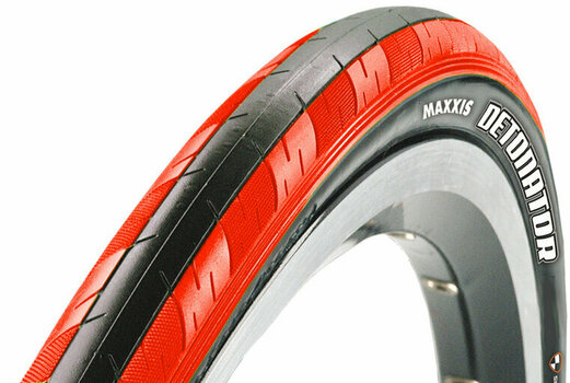 Road bike tyre MAXXIS Detonator 700x23 wire 60TPI Black/Red - 1