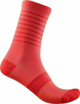 Чорапи за колоездене Castelli Superleggera W 12 Sock Brilliant Pink S/M Чорапи за колоездене - 1