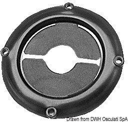 Marine Plug, Marine Socket Osculati Fairlead ring nut 90/60mm Black