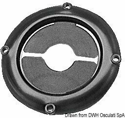 Boot Stecker Osculati Fairlead ring nut 90/60mm Black - 1