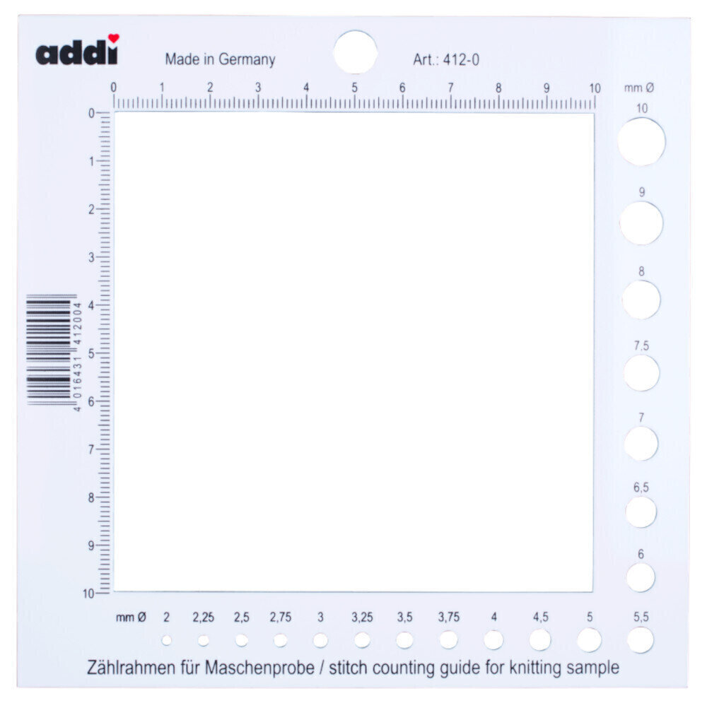 Pomůcka pro pletení Addi Countingframe 412-0 Pomůcka pro pletení