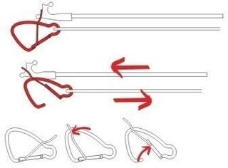 Lindemann Crochet de gaffe AISI316 20 cm