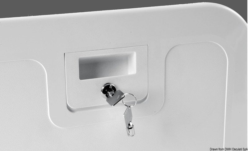 Inspekční kryt / dvířka Osculati Hatch lock kit Push Pull