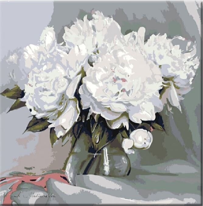 Painting by Numbers Zuty Painting by Numbers White Peonies