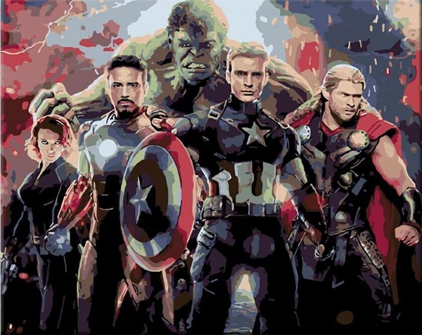 Рисуване по номера Zuty Мозайка Avengers Endgame
