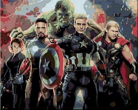 Maľovanie podľa čísel Zuty Maľovanie podľa čísiel Avengers Endgame - 1