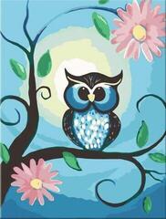 Painting by Numbers Zuty RTMT-RA088 Blue Owl And Flowers