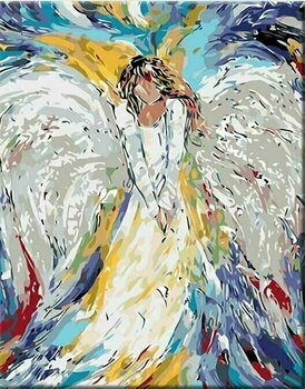 Рисуване по номера Zuty Мозайка Ангелска жена - 1