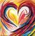Ζωγραφική με Αριθμούς Zuty Ζωγραφική σύμφωνα με αριθμούς Rainbow Painted Heart