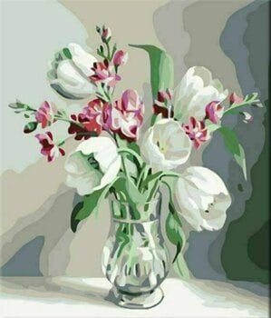 Malování podle čísel Zuty Malování podle čísel Bílé tulipány - 1
