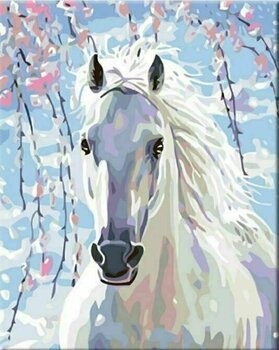 Maľovanie podľa čísel Zuty Maľovanie podľa čísiel Biely kôň - 1