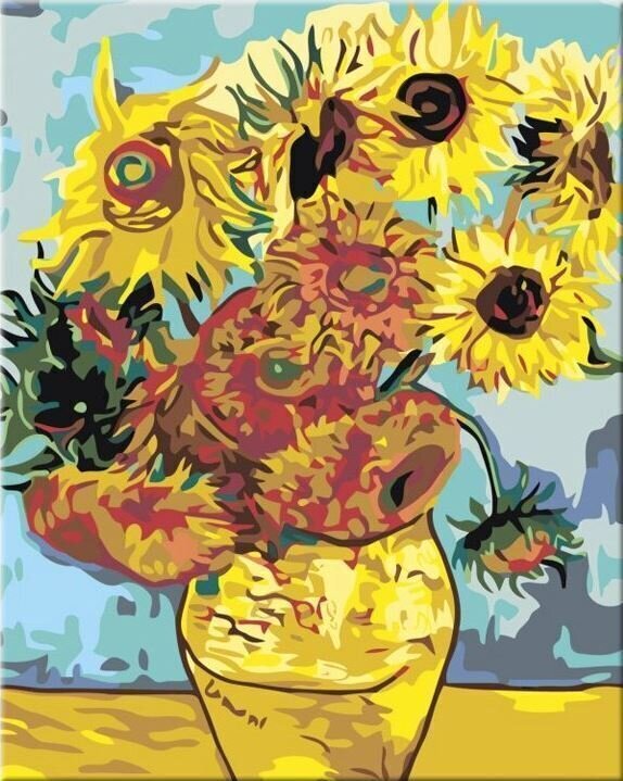 Festés számok szerint Zuty Festés számok alapján Napraforgó (Van Gogh)