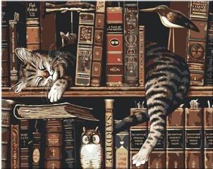Painting by Numbers Zuty RTMT-RA148 Cat In The Library