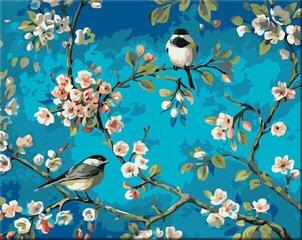 Schilderen op nummer Zuty RTMT-twobirdsperching1 Two Sitting Birds