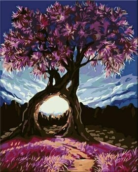 Рисуване по номера Zuty Мозайка Прегръдки с дървета - 1