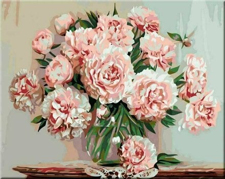 Painting by Numbers Zuty Painting by Numbers Peonies In A Glass - 1