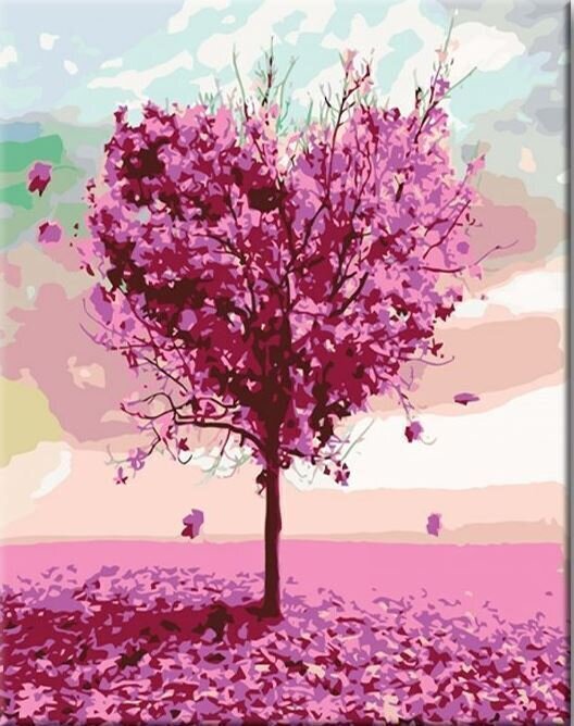 Målning med siffror Zuty Målning med siffror Colorful Tree