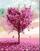 Рисуване по номера Zuty Мозайка Цветно дърво