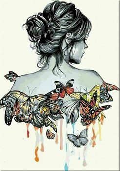 Malování podle čísel Zuty Malování podle čísel Motýlí žena - 1