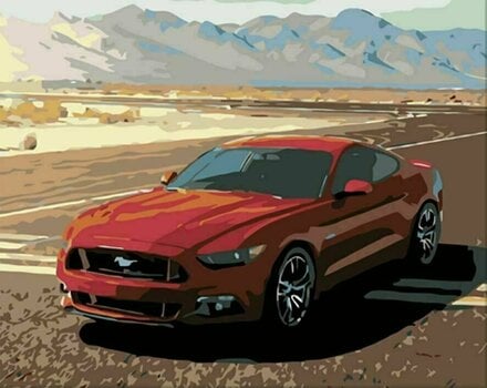 Maľovanie podľa čísel Zuty Maľovanie podľa čísiel Mustang - 1