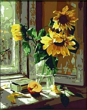 Painting by Numbers Zuty Painting by Numbers Sunflowers in a Vase - 1