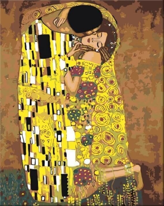 Zuty Pictură pe numere Sărut (Gustav Klimt)