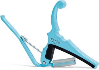 Kapodaster für Akustikgitarre Kyser KGEFDBA Fender Quick-Change Daphne Blue Kapodaster für Akustikgitarre